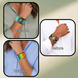Beaded Leather Cuff Bracelets