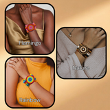 Beaded Leather Stretch Bracelets