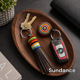 Hand-beaded Leather KeyChains & KeyRings