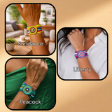 Beaded Leather Stretch Bracelets