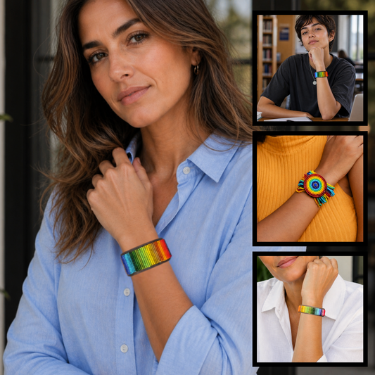 Bracelets - Rainbow Design