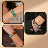 Beaded Leather Slim Bracelets