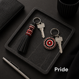Hand-beaded Leather KeyChains & KeyRings