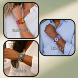 Beaded Leather Cuff Bracelets
