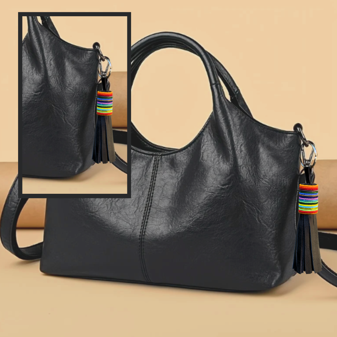 Leather Beaded Tassels - Bag Charms & Wearables