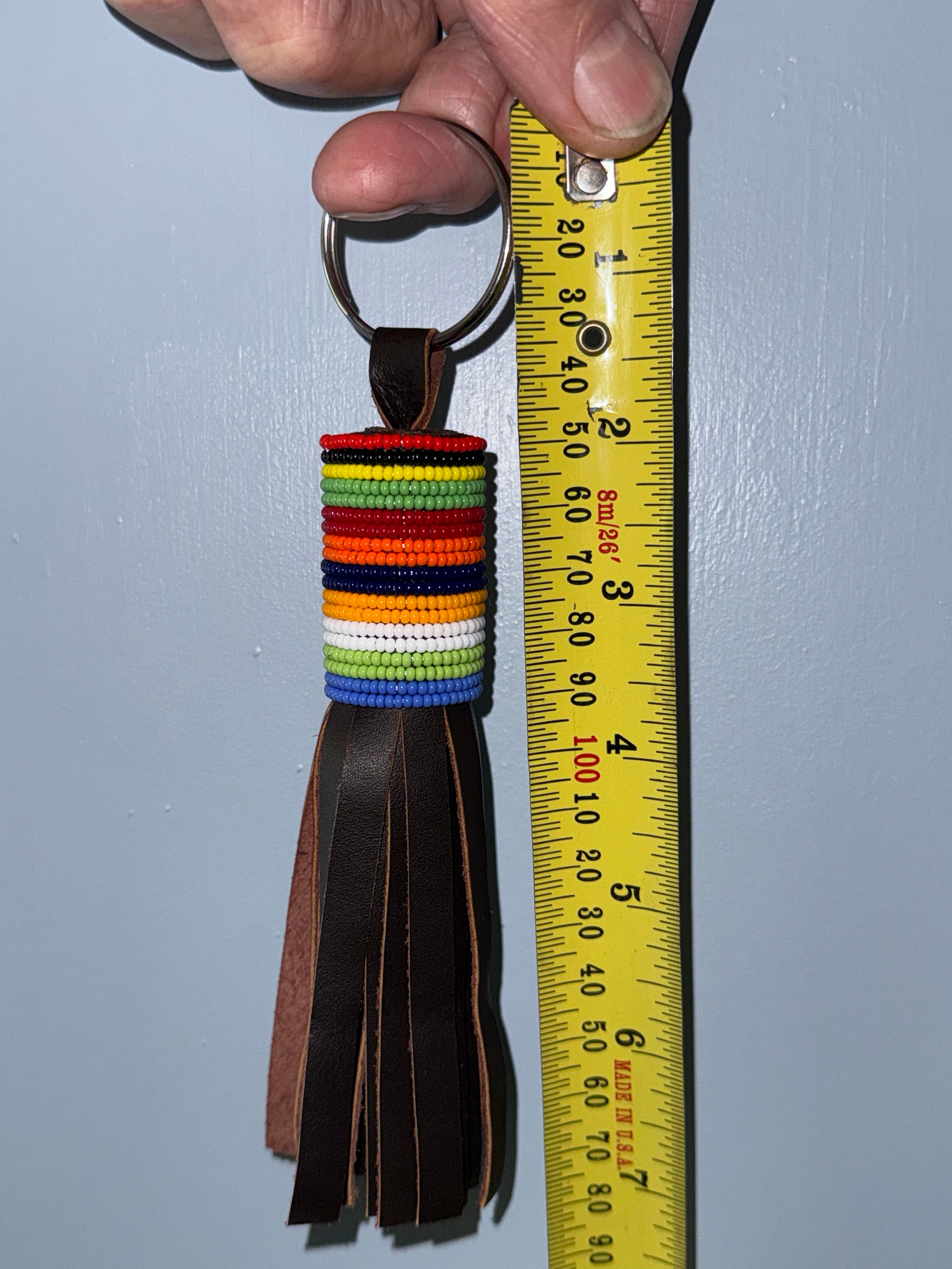 Leather Beaded Tassels - Bag Charms & Wearables