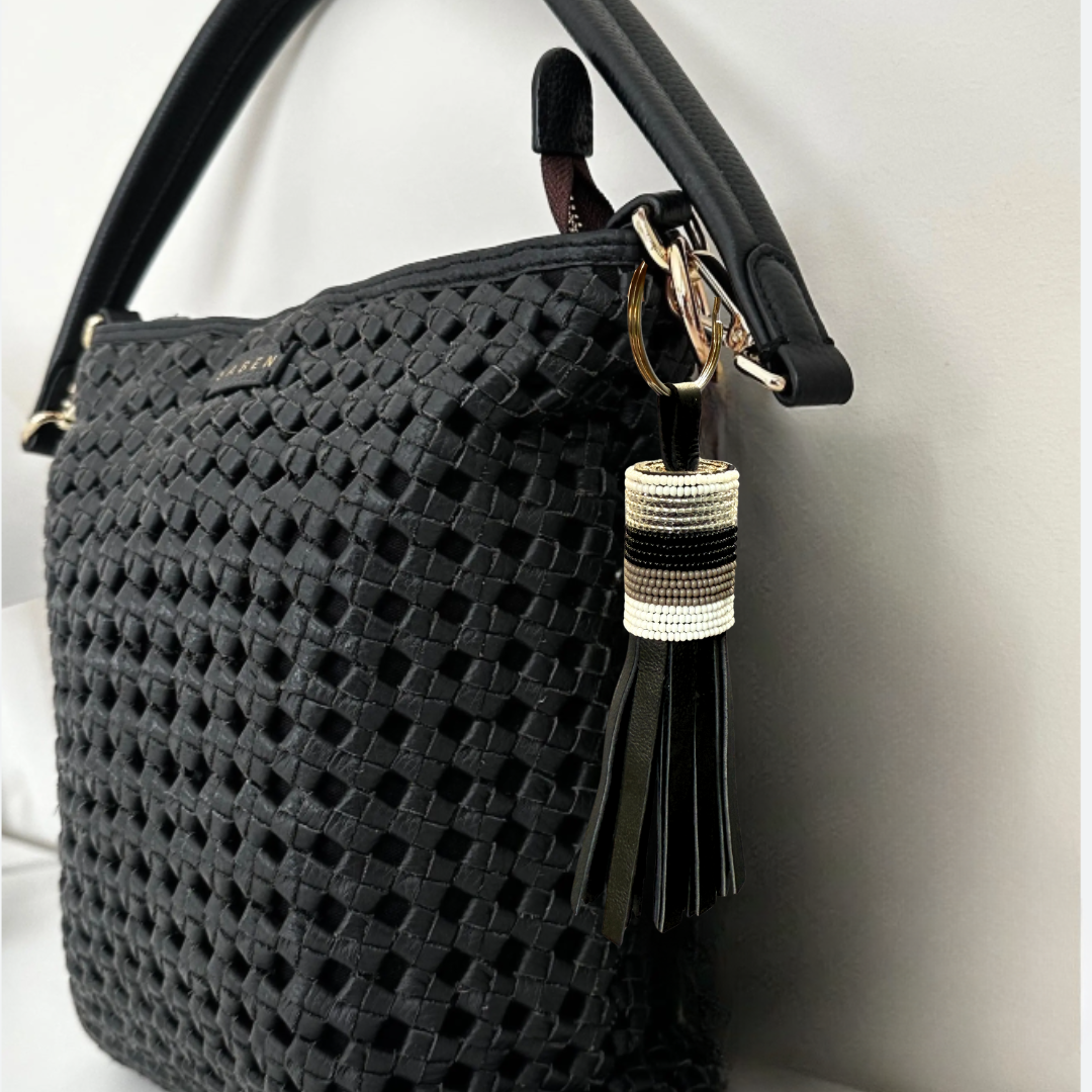 Leather Beaded Tassels - Bag Charms & Wearables